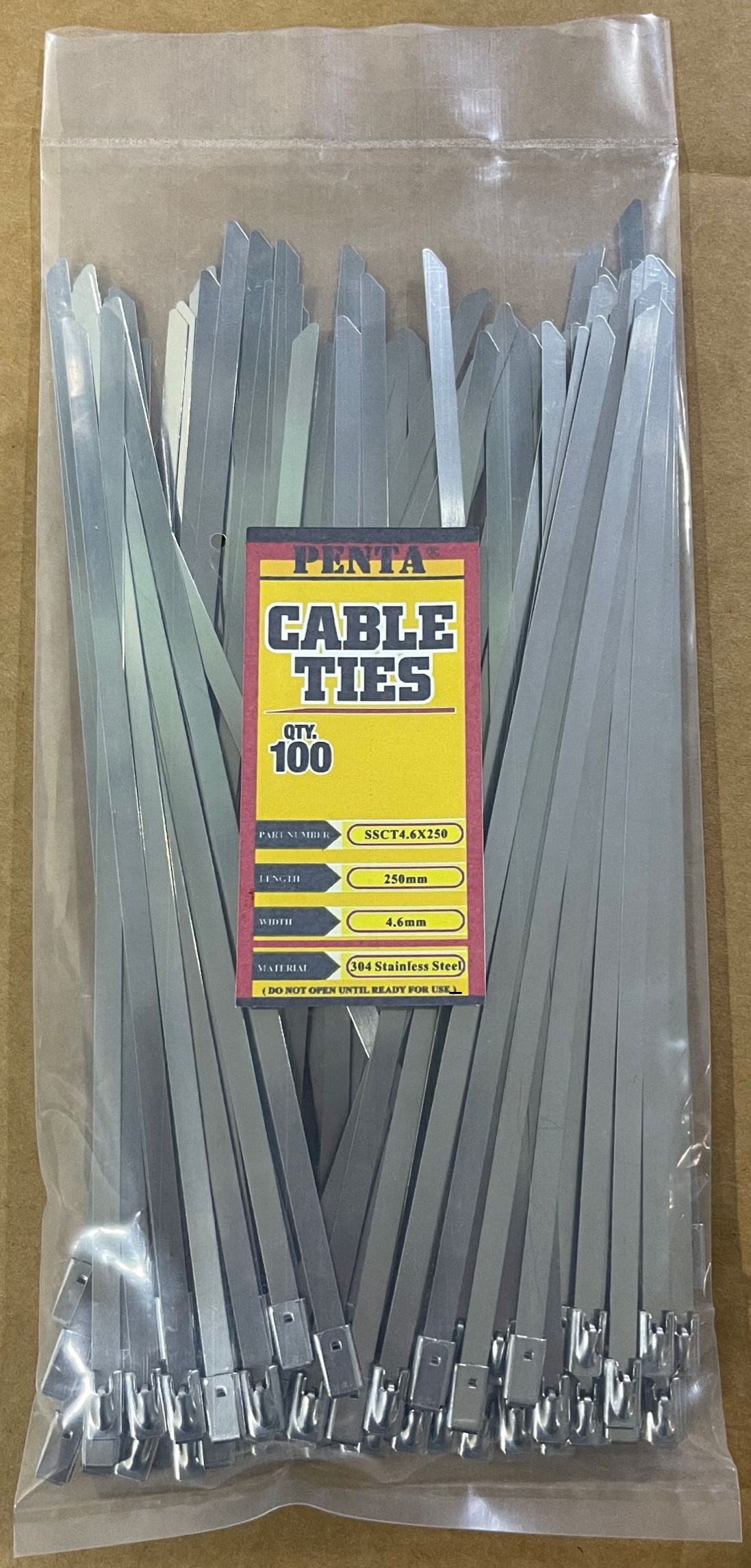 SS304 & SS316 CABLE TIES - PENTA